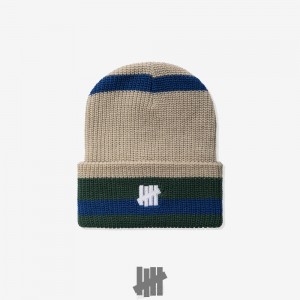 Undefeated Undftd UNDEFEATED STRIPED ICON BEANIE Grün | BE30-L1JU